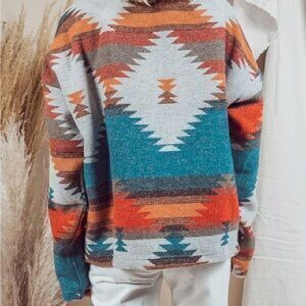 Colorful Geometric Pattern Jacket - Picture 2 of 3